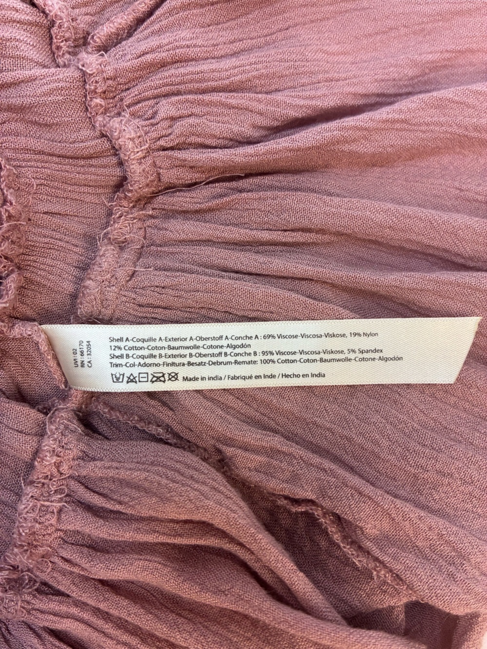 Free People Adella Cami Mauve Lace Ruffled Tank Top, Womens small; festival top - Picture 14 of 16